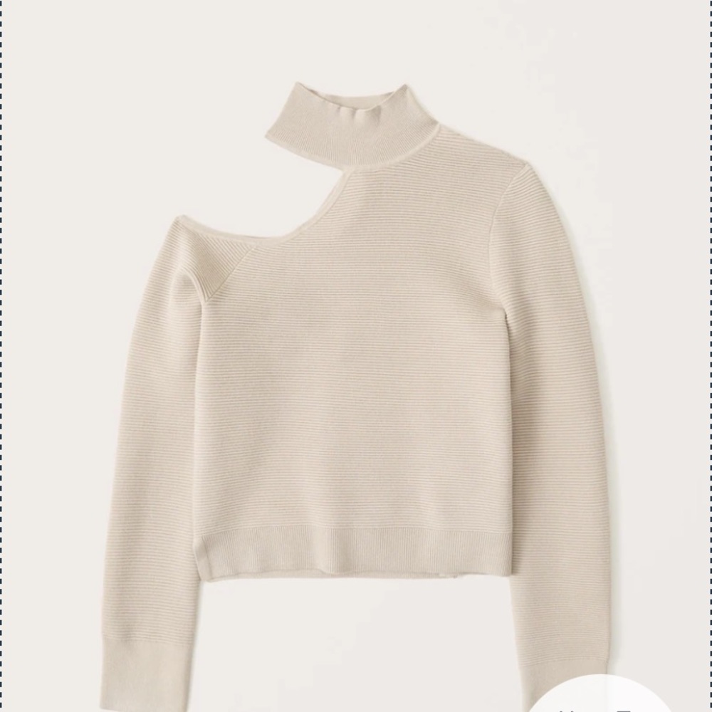 Abercrombie “Cutout slim mockneck sweater”